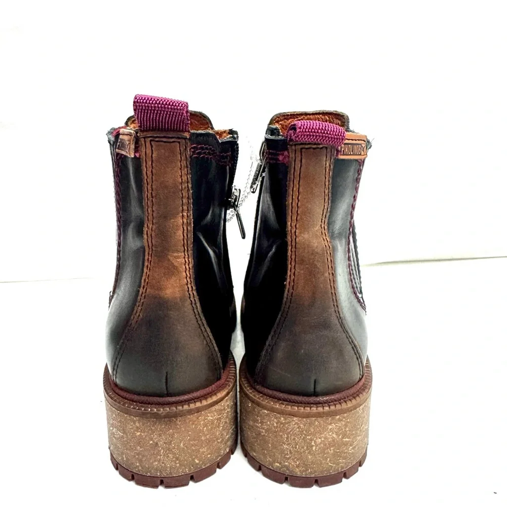 New PIKOLINOS Aspe Black Chelsea BootiesBoots Shoes Size 36/ 6 - Picture 4 of 5